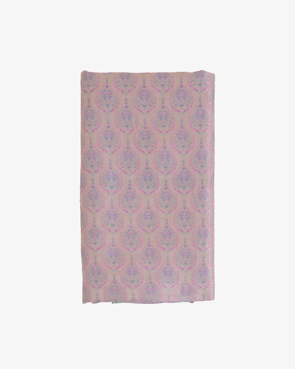 Cement Grey Silk Buta Woven Brocade Fabric