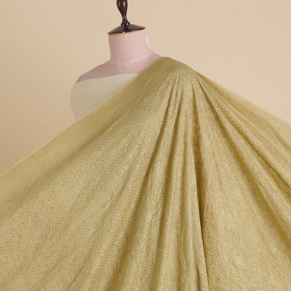 Mehendi Green Slub Silk Chawal Taka Embroidery