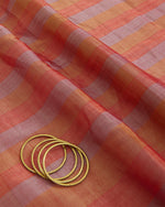 Multicolor Silk Tissue Multi Patta Fabric