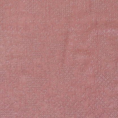 Onion Pink Slub Silk Chawal Taka Embroidery