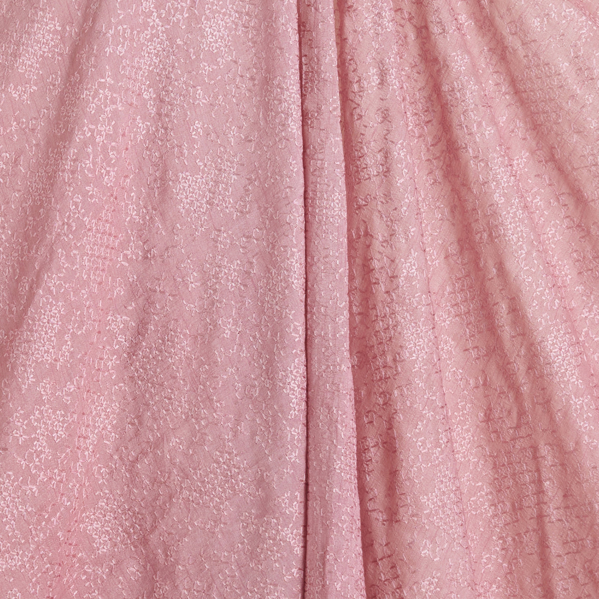Onion Pink Slub Silk Chawal Taka Embroidery