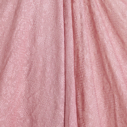 Onion Pink Slub Silk Chawal Taka Embroidery