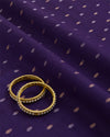 Purple Spun Tussar G/S Zari Buta Woven Fabric