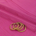 Rani Pink Silk Alfi Buta Woven Fabric