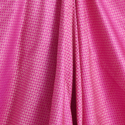 Rani Pink Silk Alfi Buta Woven Fabric