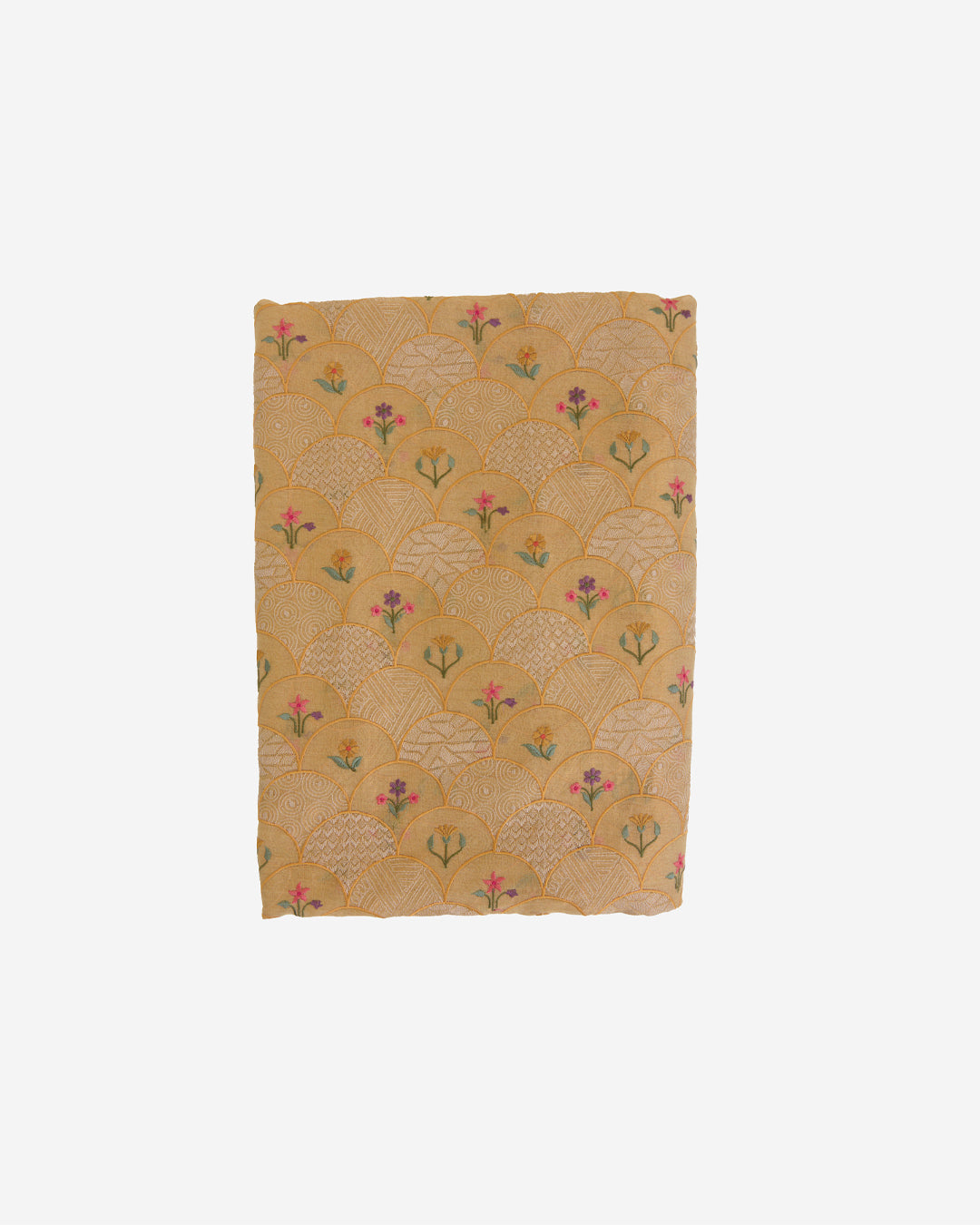 Light Yellow Silk Cotton Tissue Multi