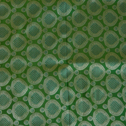 Parrot Green Satin Mina Brocade Buta