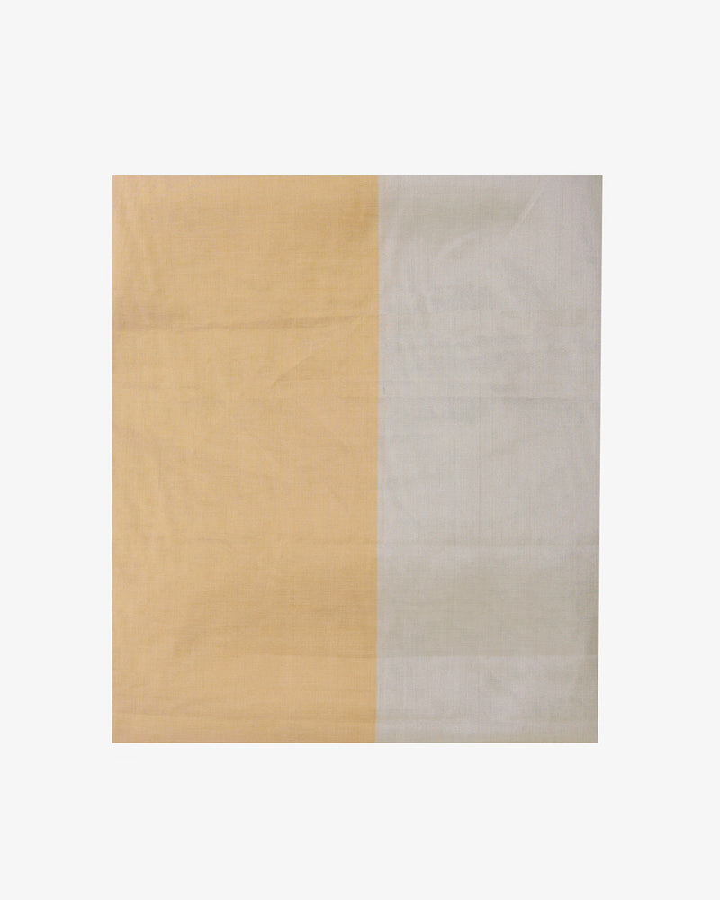 Silk Tissue Half Silver Gold Fabric