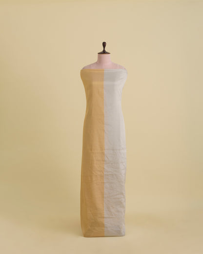 Silk Tissue Half Silver Gold Fabric