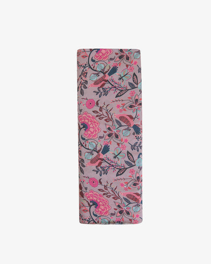 Slub Silk Digital Printed Fabric – Misty Lilac Grey
