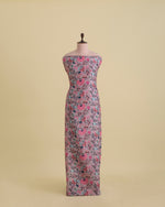 Slub Silk Digital Printed Fabric – Misty Lilac Grey