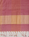 Red Silk Tissue Multi Stripes Dupatta