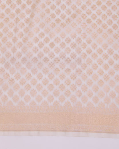 Natural Silk Hand Woven Gold Buta Dupatta