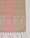 Onion Pink Silk Tissue Multi-Stripes Dupatta