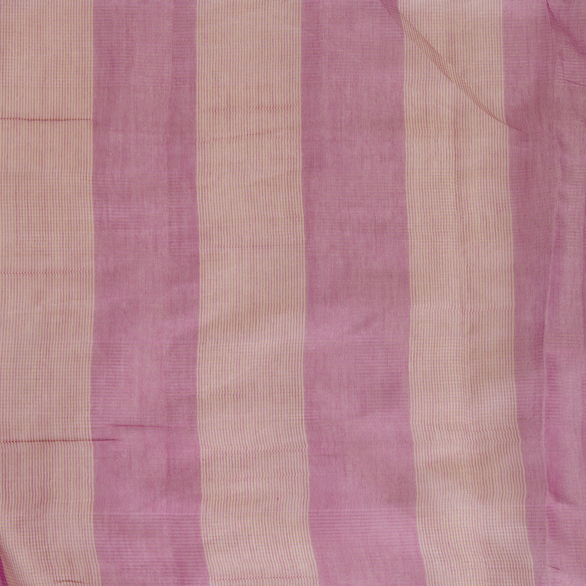 Mauve Silk Tissue Handloom Checks Woven Fabric