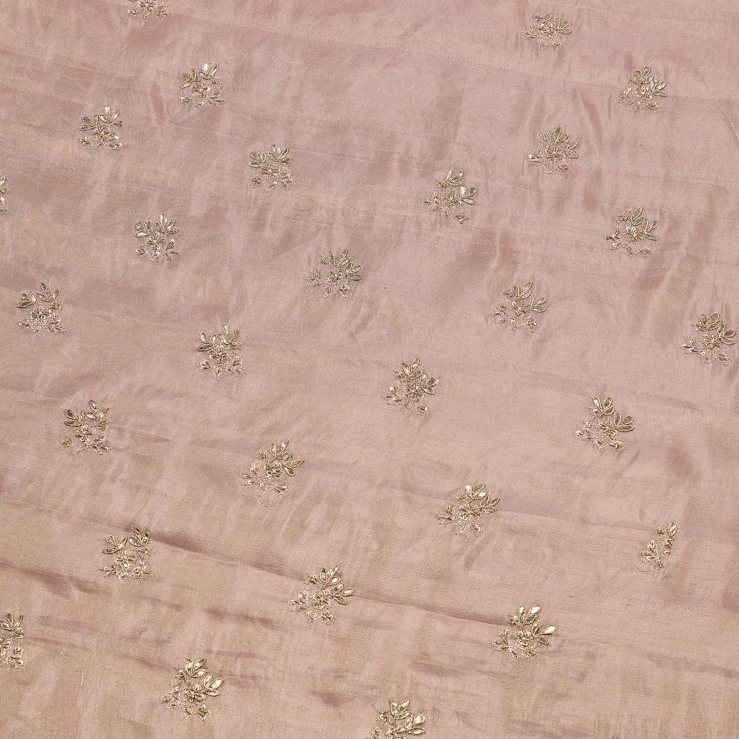 Beige Colour Silk tissue kurta with zardozi