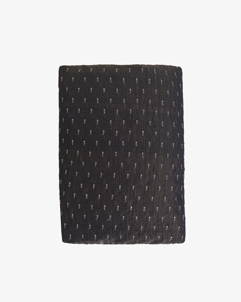 Tissue Kasab Zari & Sequins Buti Embroidery Fabric – Dusty Brown