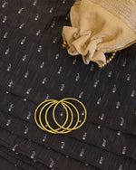 Tissue Kasab Zari & Sequins Buti Embroidery Fabric – Dusty Brown