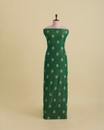 Tissue Kasab Zari Buta Embroidery Fabric – Green