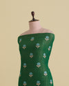 Tissue Kasab Zari Buta Embroidery Fabric – Green