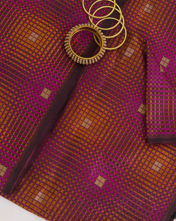 Multi Tanchoi Resham Multi Zari Geometric