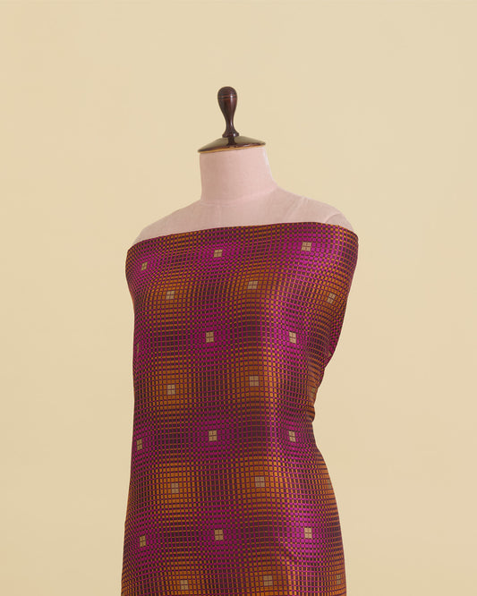 Multi Tanchoi Resham Multi Zari Geometric