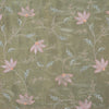 Dusty Green Tissue Kurta Set with Resham & Cutdana Highlights