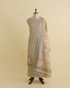 Tussar Silk Digital Printed Kurta Suit Piece with Dupatta & Viscose Crepe Bottom