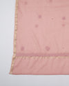 Dusty Peach Chanderi Kurta Set with Lucknowi & Badla Work