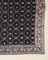 Black Organza Kurta Set with Zari, Bead & Cutdana Work