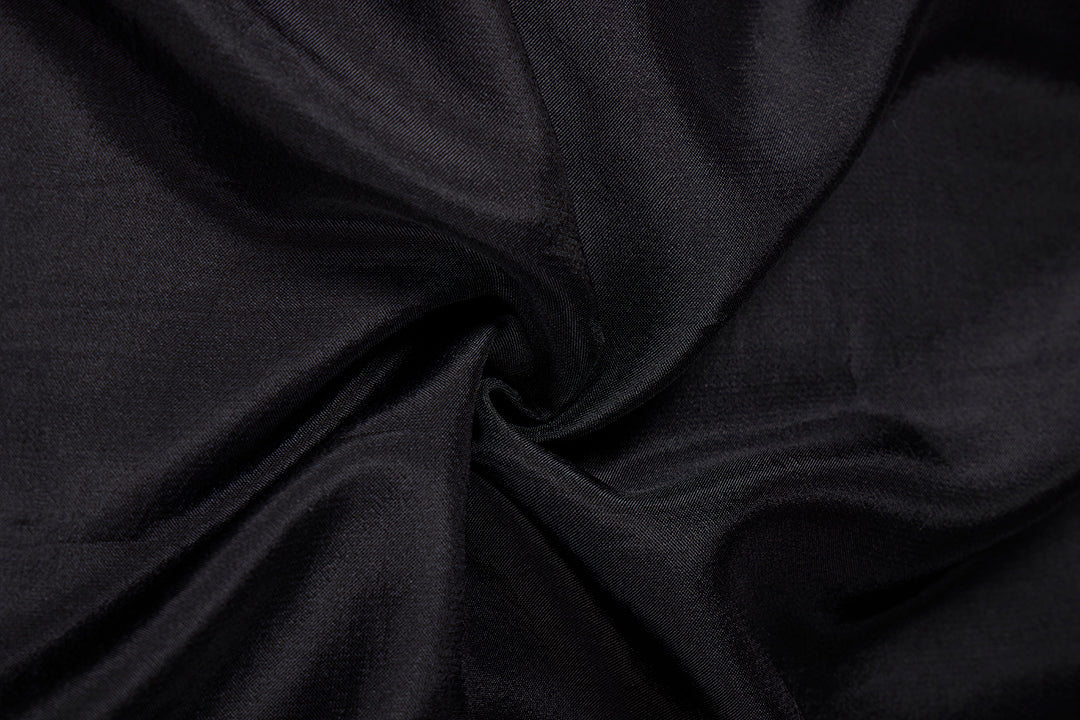 Black Organza Kurta Set with Zari, Bead & Cutdana Work