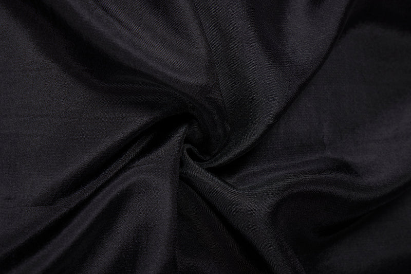 Black Organza Kurta Set with Zari, Bead & Cutdana Work