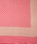 Rose Pink Georgette Jamavar Kurta Set with Matching Dupatta