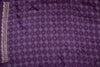 Dark Purple Bandhej Tussar Kurta Set with Gota & Pearl Work