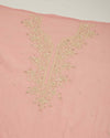 Onion Pink Chanderi Kurta Set with Sequin & Pearl Work