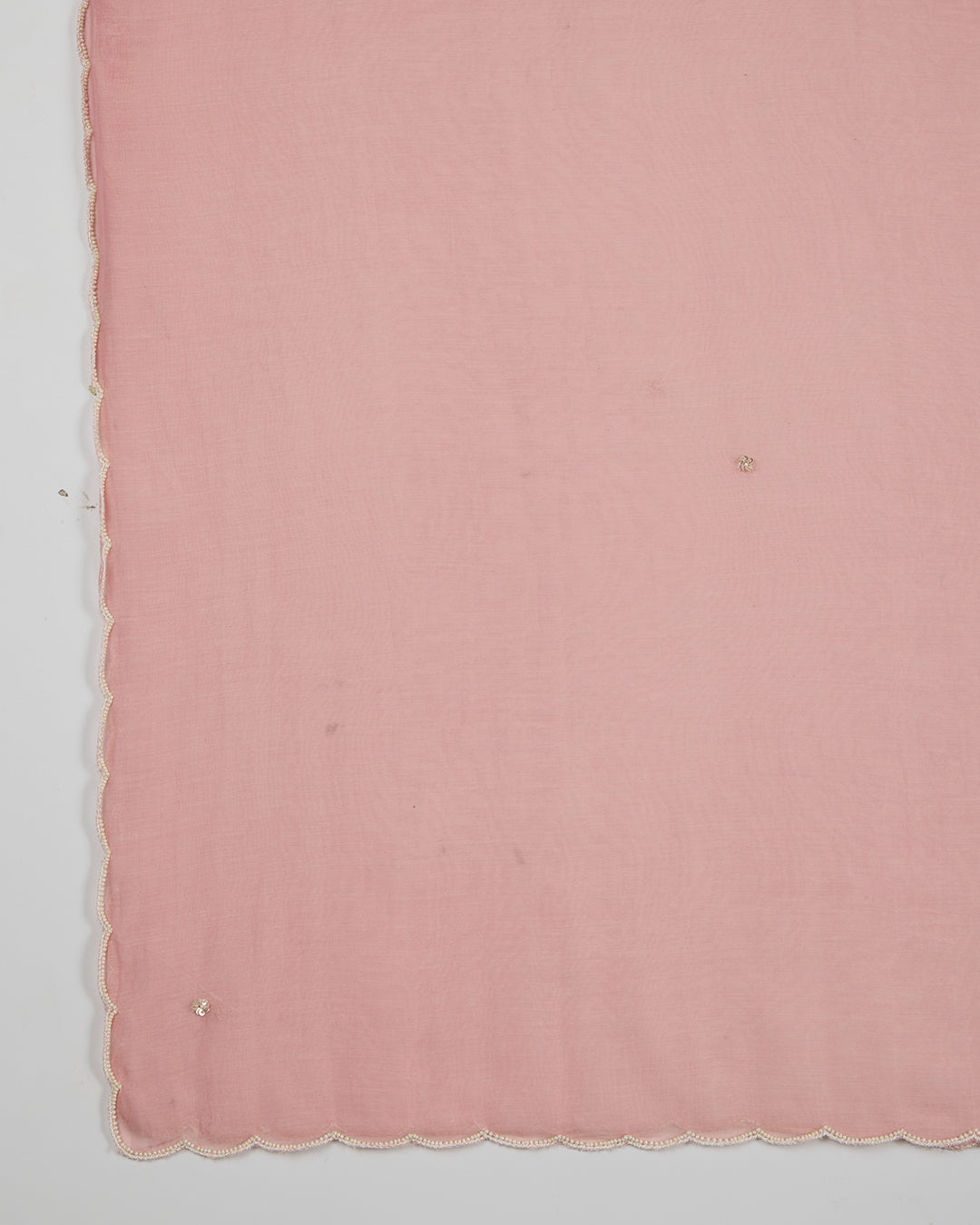Onion Pink Chanderi Kurta Set with Sequin & Pearl Work