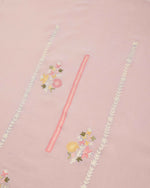 Onion Pink Chanderi Kurta Set with Aari Resham Embroidery