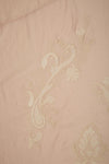 Dusty Peach Chanderi Kurta Set with Thread & Sequins Embroidery