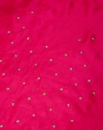 Rani Pink Silk Organza Kurta Set with Sequin Embroidery