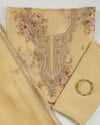 Pale Yellow Silk Organza Kurta Set with Dori & Zardozi Work
