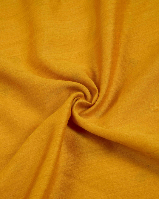 Mustard Tussar Silk Handwoven Kurta Set with Dupatta