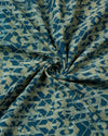 Indigo Maheshwari Ajrak Kurta Set with Dori & Pearl Work