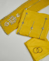 Bright Yellow Art Dupion Kurta Set with Aabla & Gota Work