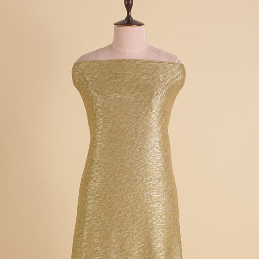 Gold Wrinkled Lycra Foil Fabric