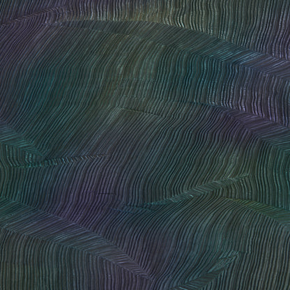Green Multi Leaf Wrinkled Shimmer Organza Fabric