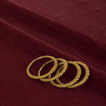 Wine Wrinkled Shimmer Viscose Fabric