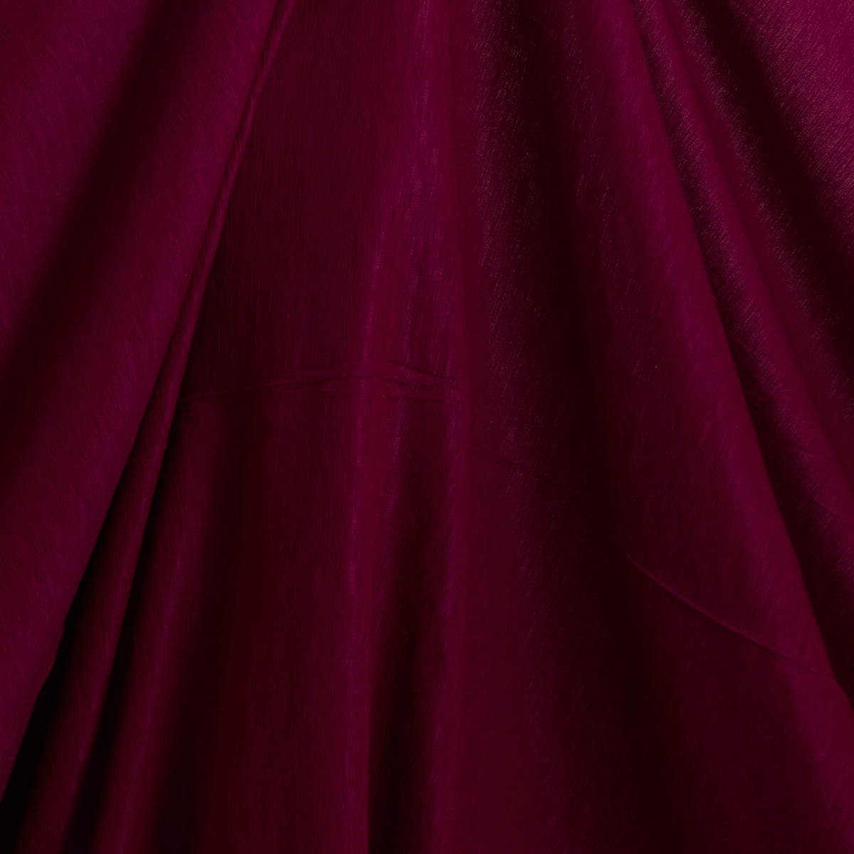 Wine Wrinkled Shimmer Viscose Fabric