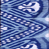 Blue Habutai Silk with Digital Ikat Print