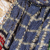 Blue Gaji Bandhej Checks Woven with Ajrakh Pallu Dupatta