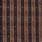 Brown Nokia Silk with Kantha Stitch Embroidery